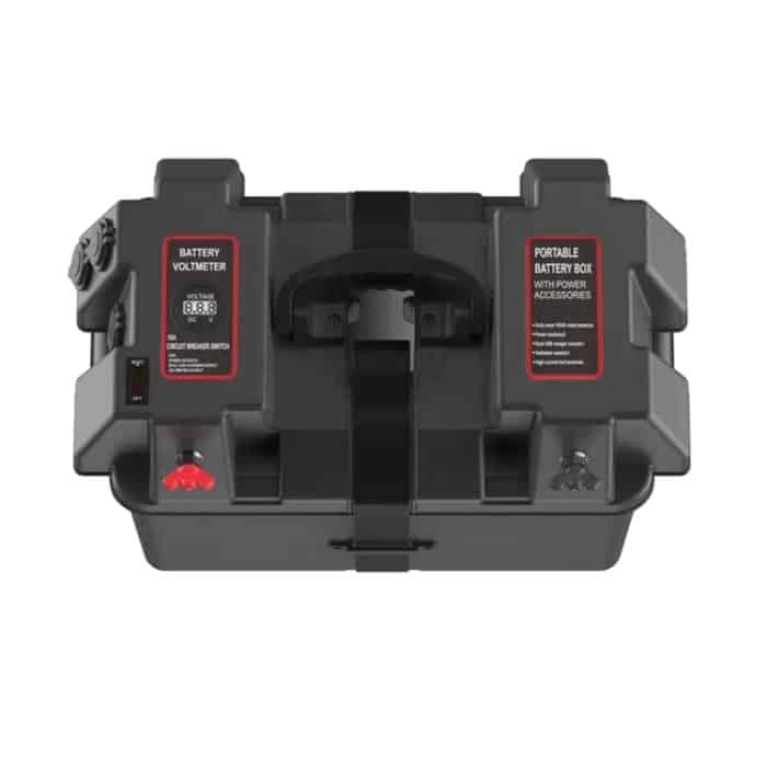 Tragbare multifunktionale Batteriebox für den Außenbereich 12-V-Notstromversorgung mit USB-Ausgang – Bild 3