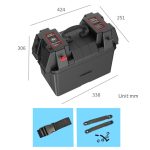 Tragbare multifunktionale Batteriebox für den Außenbereich 12-V-Notstromversorgung mit USB-Ausgang – Bild 5