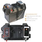 Tragbare multifunktionale Batteriebox für den Außenbereich 12-V-Notstromversorgung mit USB-Ausgang – Bild 7