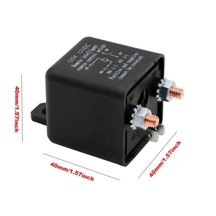 ZL180 12V 120A Auto Relais Remote Rireless Battery Isolator mit Batterieclip x 2 & Fernbedienung x 2 – Bild 3
