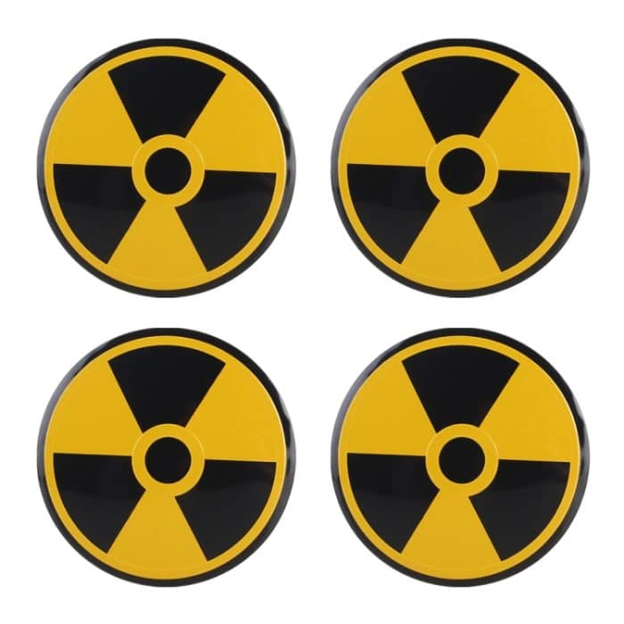 4-in-1 dekorativer Auto-Radnaben-Aufkleber, Durchmesser: 5,8 cm – Bild 2