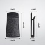 2 Paar selbstklebende Mini-Haken-Kartenhalter für das Auto – Bild 3