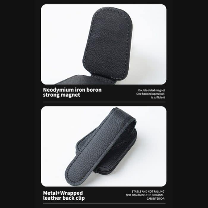 Auto-Sonnenblende-Brillenclip, multifunktionale Kartenaufbewahrungshalterung – Bild 4