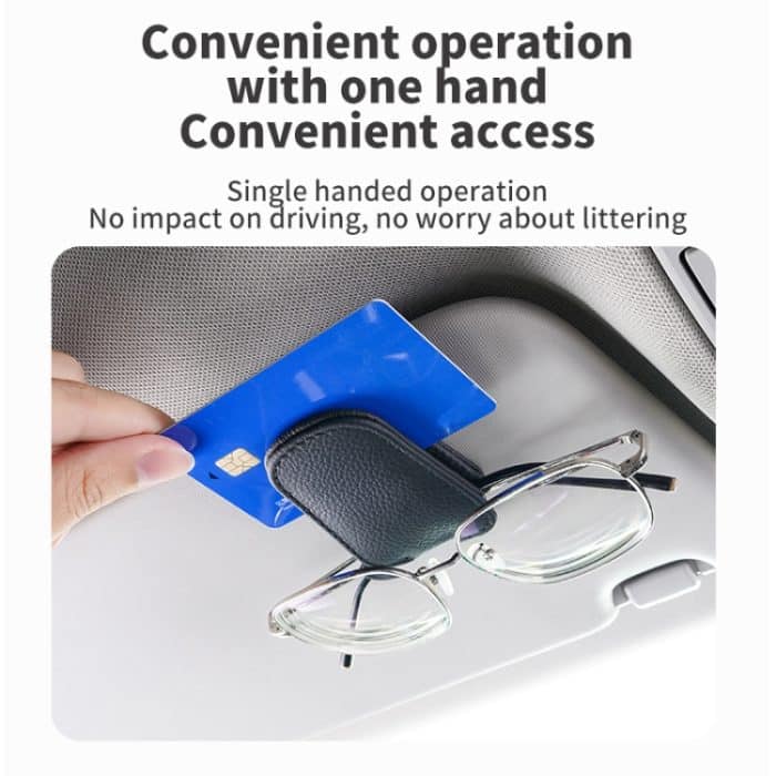 Auto-Sonnenblende-Brillenclip, multifunktionale Kartenaufbewahrungshalterung – Bild 8