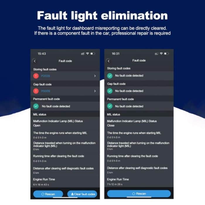 V30 12V Auto OBD2 ELM327 Bluetooth-Verbindungsfehlerdiagnoseinstrument – Bild 9
