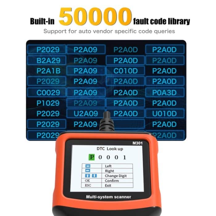 M301 9-18V OBD2 Auto-Codeleser-Scanner-Fehlerdetektor – Bild 10
