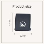 Abdeckung des hinteren Kindersitzgurtschlosses für Volvo V90 / S90 / S60 / XC40 / XC60, Linksantrieb – Bild 3