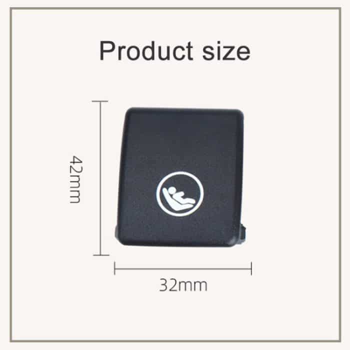 Abdeckung des hinteren Kindersitzgurtschlosses für Volvo V90 / S90 / S60 / XC40 / XC60, Linksantrieb – Bild 3