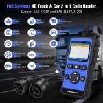 HD10 12V-24V 2-in-1-Vollsystem-Diagnose-Scan-Tool OBD2/HDOBD/EOBD-Scanner – Bild 6