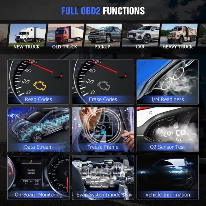 HD10 12V-24V 2-in-1-Vollsystem-Diagnose-Scan-Tool OBD2/HDOBD/EOBD-Scanner – Bild 8