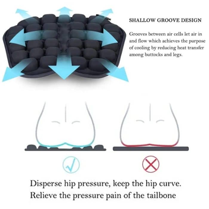 IN-SC003 Auto-Büro-aufblasbares Airbag-Sitzkissen, Stil: Elektrisches, wasseraufblasbares Dual-Use-Sitzkissen, Electric Water Inflatable Dual-Use – Bild 6