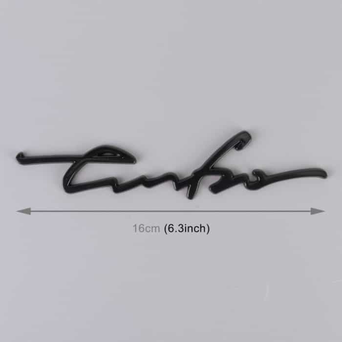 Auto personalisierte dekorative Aufkleber aus Aluminiumlegierung, Größe: 16 x 3,5 x 04 cm – Bild 4