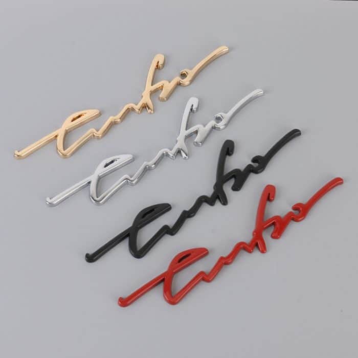 Auto personalisierte dekorative Aufkleber aus Aluminiumlegierung, Größe: 16 x 3,5 x 04 cm – Bild 2