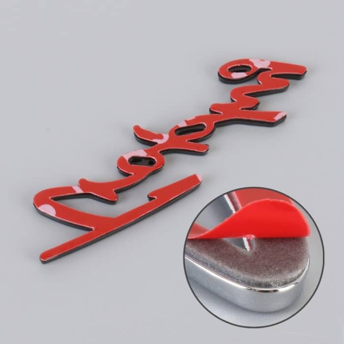 Auto-TROPHÄE personalisierte dekorative Aufkleber aus Aluminiumlegierung, Größe: 11,5 x 2,5 x 0,35 cm – Bild 5