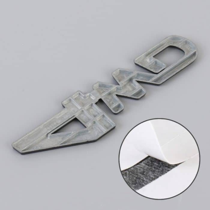 Auto 4WD personalisierte dekorative Aufkleber aus Aluminiumlegierung, Größe: 13 x 3,5 x 0,3 cm – Bild 4