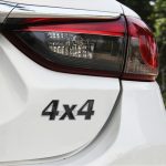 Autonummer 4 x 4, personalisierter dekorativer Aufkleber aus Aluminiumlegierung, Größe: 9 x 3,5 x 2,3 cm