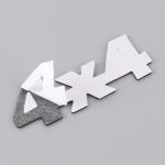 Autonummer 4 x 4, personalisierter dekorativer Aufkleber aus Aluminiumlegierung, Größe: 9 x 3,5 x 2,3 cm – Bild 5