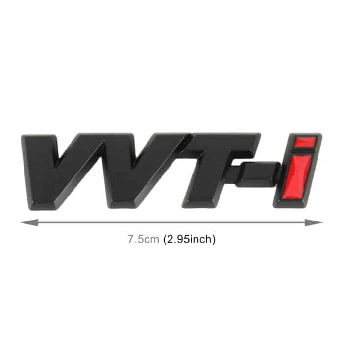 Auto WT-i personalisierte dekorative Aufkleber aus Aluminiumlegierung, Größe: 7,5 x 2 cm, WT-i – Bild 2