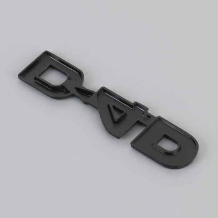 Auto D4D personalisierte dekorative Aufkleber aus Aluminiumlegierung, Größe: 10 x 2,5 cm, D4D – Bild 4