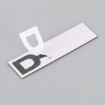 Auto D4D personalisierte dekorative Aufkleber aus Aluminiumlegierung, Größe: 10 x 2,5 cm, D4D – Bild 5