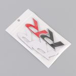 Auto-Dual-R-Metallaufkleber, personalisierte dekorative Aufkleber aus Aluminiumlegierung, Größe: 11 x 3,5 cm – Bild 6