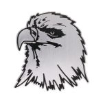 Auto-Eulen-Metallaufkleber, personalisierte dekorative Aufkleber aus Aluminiumlegierung, Größe: 8 x 7,5 cm – Bild 2