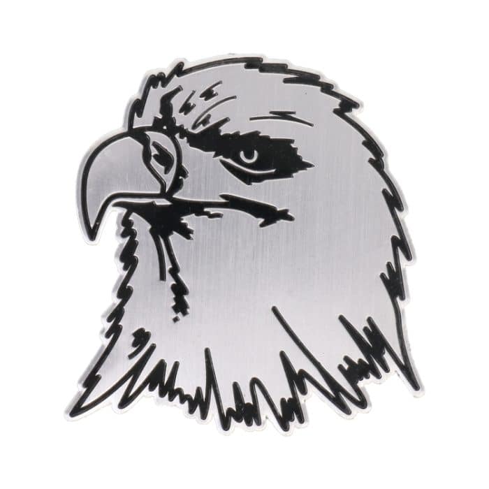 Auto-Eulen-Metallaufkleber, personalisierte dekorative Aufkleber aus Aluminiumlegierung, Größe: 8 x 7,5 cm – Bild 2