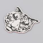 Auto-Tiger-Metallaufkleber, personalisierte dekorative Aufkleber aus Aluminiumlegierung, Größe: 8 x 7,5 cm – Bild 3
