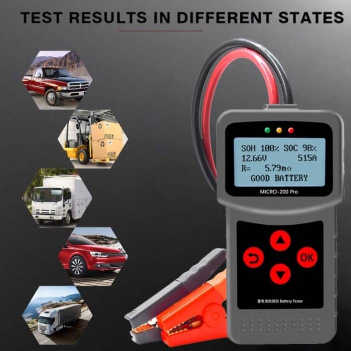 MICRO-200 PRO Autobatterietester Batterie-Innenwiderstands-Lebensdaueranalysator, westeuropäische Version – Bild 10