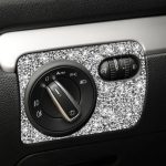 Auto-Scheinwerfer-Diamant-Dekorations-Abdeckungsaufkleber für Volkswagen Golf 6 2008–2012, Linkslenker – Bild 5