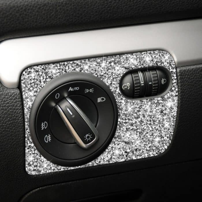 Auto-Scheinwerfer-Diamant-Dekorations-Abdeckungsaufkleber für Volkswagen Golf 6 2008–2012, Linkslenker – Bild 5