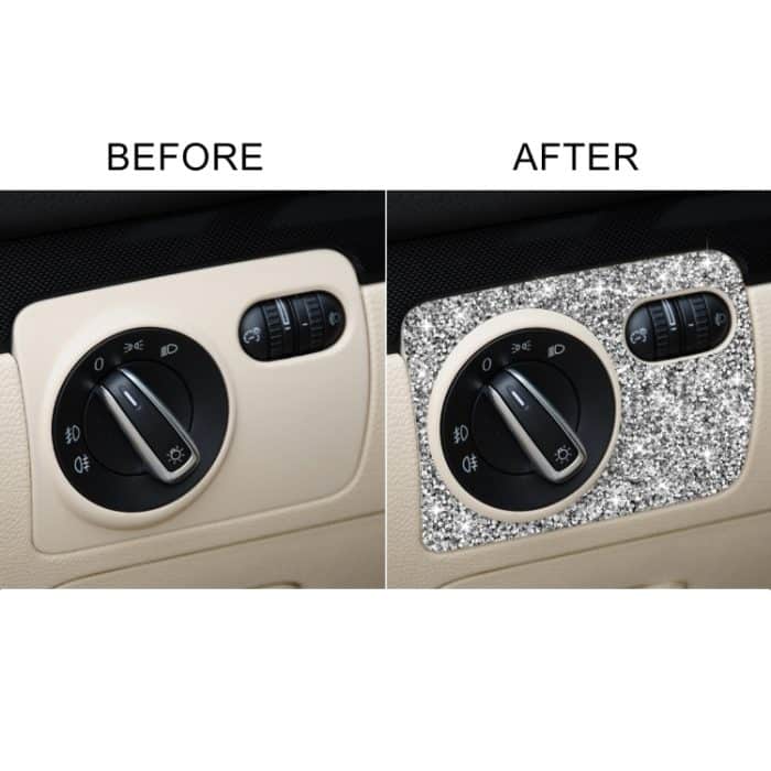 Auto-Scheinwerfer-Diamant-Dekorations-Abdeckungsaufkleber für Volkswagen Golf 6 2008–2012, Linkslenker – Bild 6