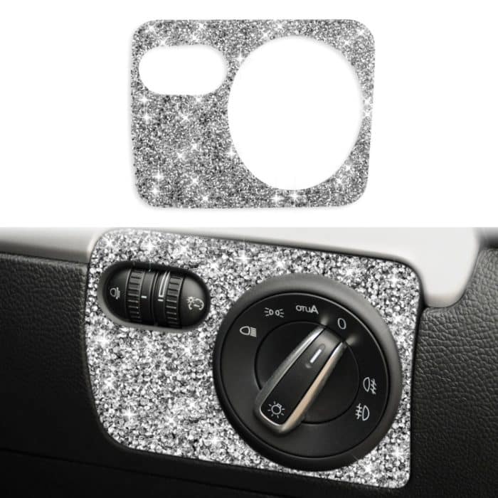 Auto-Scheinwerfer-Diamant-Dekorations-Abdeckungsaufkleber für Volkswagen Golf 6 2008–2012, Rechtslenker – Bild 1