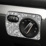Auto-Scheinwerfer-Diamant-Dekorations-Abdeckungsaufkleber für Volkswagen Golf 6 2008–2012, Rechtslenker – Bild 5