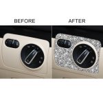 Auto-Scheinwerfer-Diamant-Dekorations-Abdeckungsaufkleber für Volkswagen Golf 6 2008–2012, Rechtslenker – Bild 6