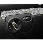 Auto-Zentralsteuerungs-Diamant-Dekorations-Abdeckungsaufkleber für Volkswagen Golf 6 2008–2012, Linkslenker – Bild 5