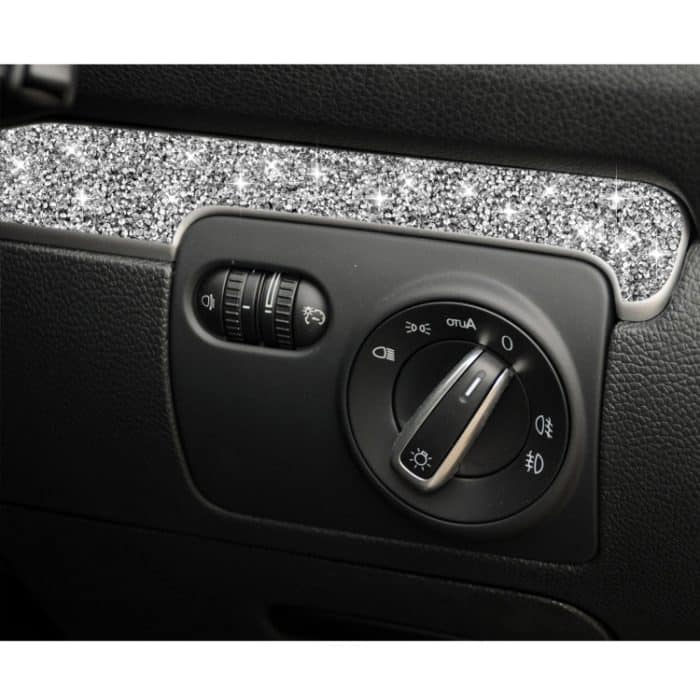 Auto-Zentralsteuerungs-Diamant-Dekorations-Abdeckungsaufkleber für Volkswagen Golf 6 2008–2012, Rechtslenker – Bild 5