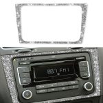 Auto-CD-Panel-Diamant-Dekorations-Abdeckungsaufkleber für Volkswagen Golf 6 2008–2012, linker und rechter Antrieb