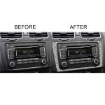 Auto-CD-Panel-Diamant-Dekorations-Abdeckungsaufkleber für Volkswagen Golf 6 2008–2012, linker und rechter Antrieb – Bild 6