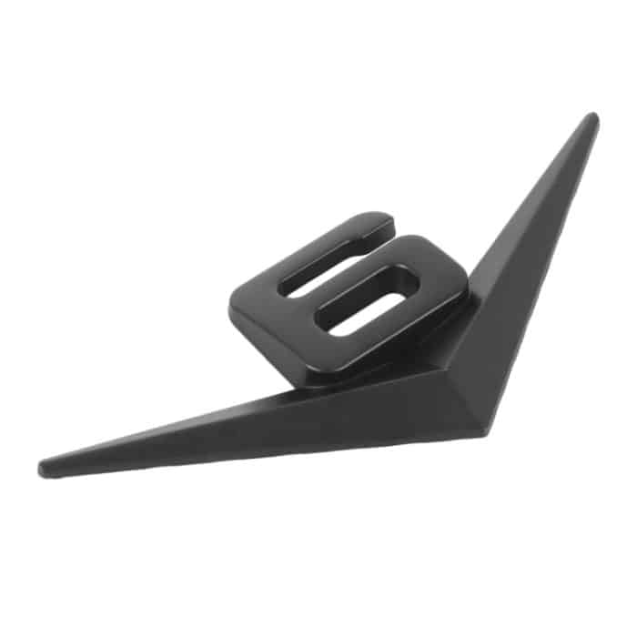 Autonummer 6, personalisierte dekorative Aufkleber aus Aluminiumlegierung, Größe: 10 x 4 x 0,4 cm – Bild 2