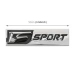 Auto Typ B F-SPORT personalisierte dekorative Aufkleber aus Aluminiumlegierung, Größe: 10 x 3 x 0,4 cm, Size:10x3x0.4cm – Bild 3