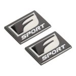2 Stück Auto Typ D F-SPORT Aluminiumlegierung personalisierte dekorative Aufkleber, Größe: 3,8 x 2,8 x 0,4 cm – Bild 2
