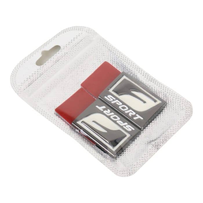 2 Stück Auto Typ D F-SPORT Aluminiumlegierung personalisierte dekorative Aufkleber, Größe: 3,8 x 2,8 x 0,4 cm – Bild 6