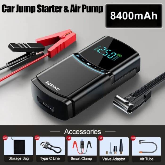 BN03H 8400 mAh Auto-Notstart-Stromversorgung, Luftpumpe, integrierte Maschine, High-End-Version – Bild 2