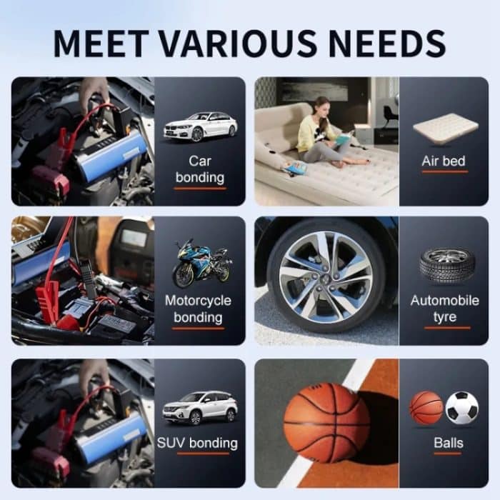 TS03H 8400 mAh + EVA-Tasche, Auto-Notstart-Stromversorgung, Luftpumpe, integrierte Maschine, hohe Version – Bild 9