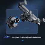 Auto-Knopf-Luftauslass, unsichtbarer Schwerkrafthalter aus Aluminiumlegierung – Bild 4