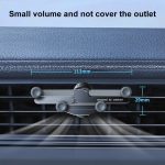 Auto-Knopf-Luftauslass, unsichtbarer Schwerkrafthalter aus Aluminiumlegierung – Bild 5