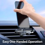 Auto-Knopf-Luftauslass, unsichtbarer Schwerkrafthalter aus Aluminiumlegierung – Bild 6