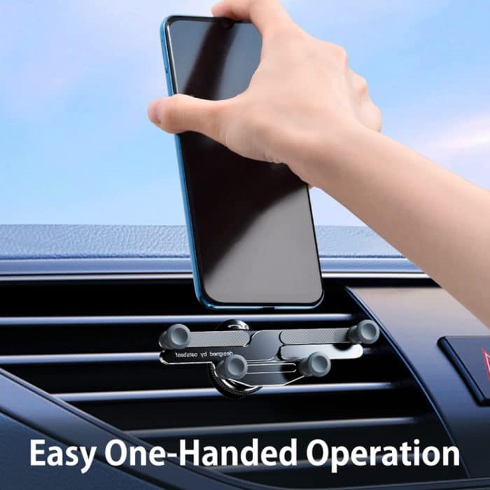 Auto-Knopf-Luftauslass, unsichtbarer Schwerkrafthalter aus Aluminiumlegierung – Bild 6