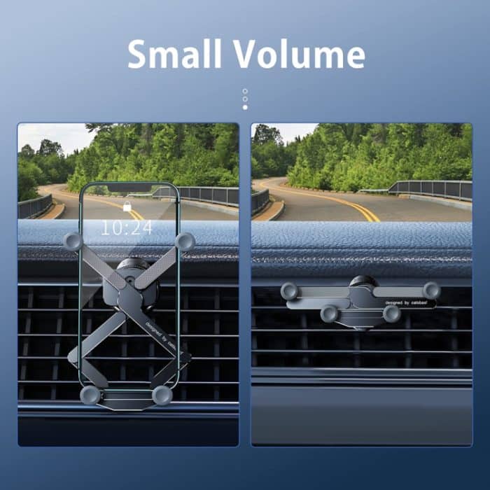 Auto-Knopf-Luftauslass, unsichtbarer Schwerkrafthalter aus Aluminiumlegierung – Bild 7